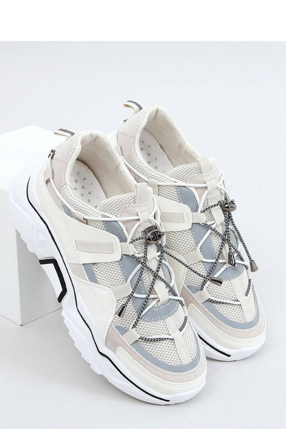 Women's High-Sole Sports Shoes with Original Lacing and Trendy Accessories in Eco Leather







