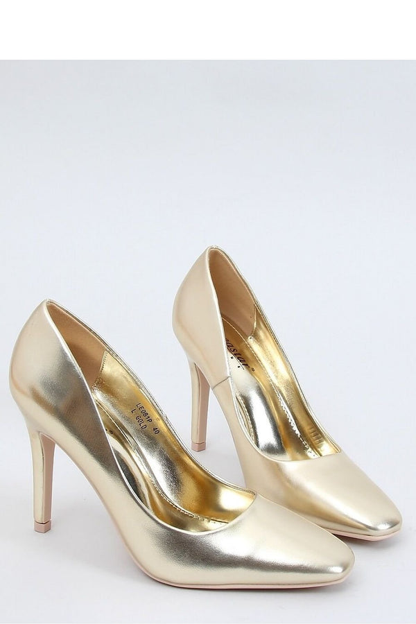 Women's Patent Pumps with 10.5 cm Stiletto Heel and Square Toe Ecological Leather