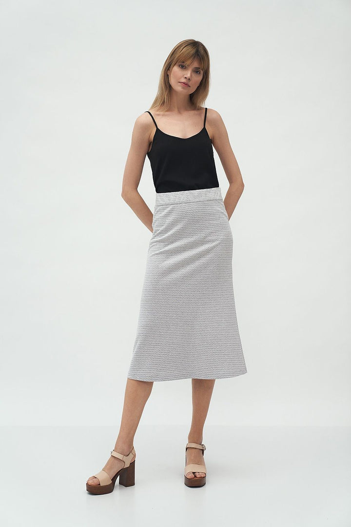 Textured Knit Midi Skirt - Ludowika 