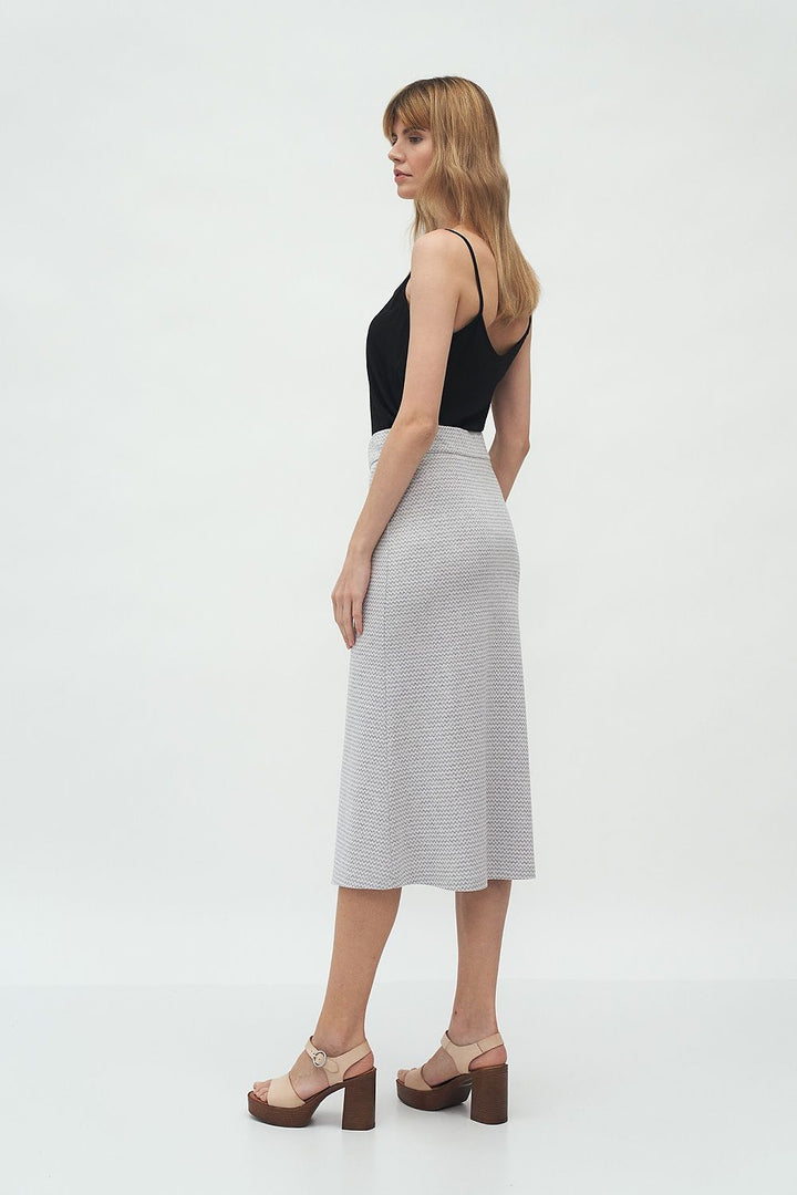 Textured Knit Midi Skirt - Ludowika 