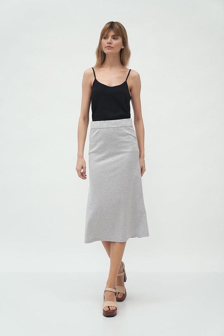 Textured Knit Midi Skirt - Ludowika 