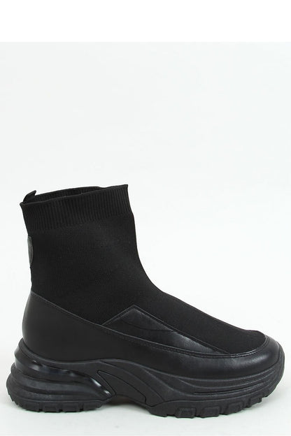 Bequeme Damen Stiefelette mit sockenähnlichem Obermaterial und hoher Sohle