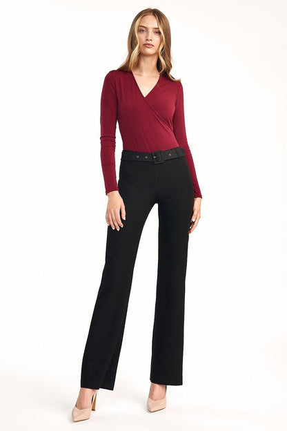 High-Waist Flared Trousers for Effortless Elegance