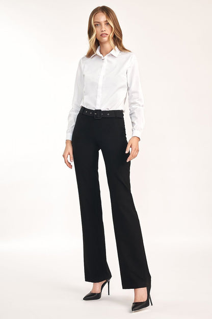 High-Waist Flared Trousers for Effortless Elegance