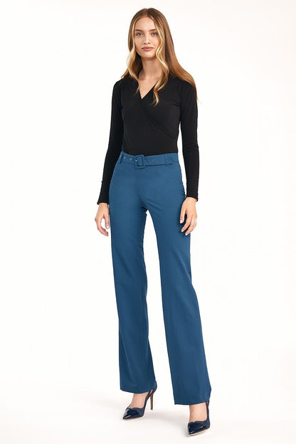 High-Waist Flared Trousers for Effortless Elegance