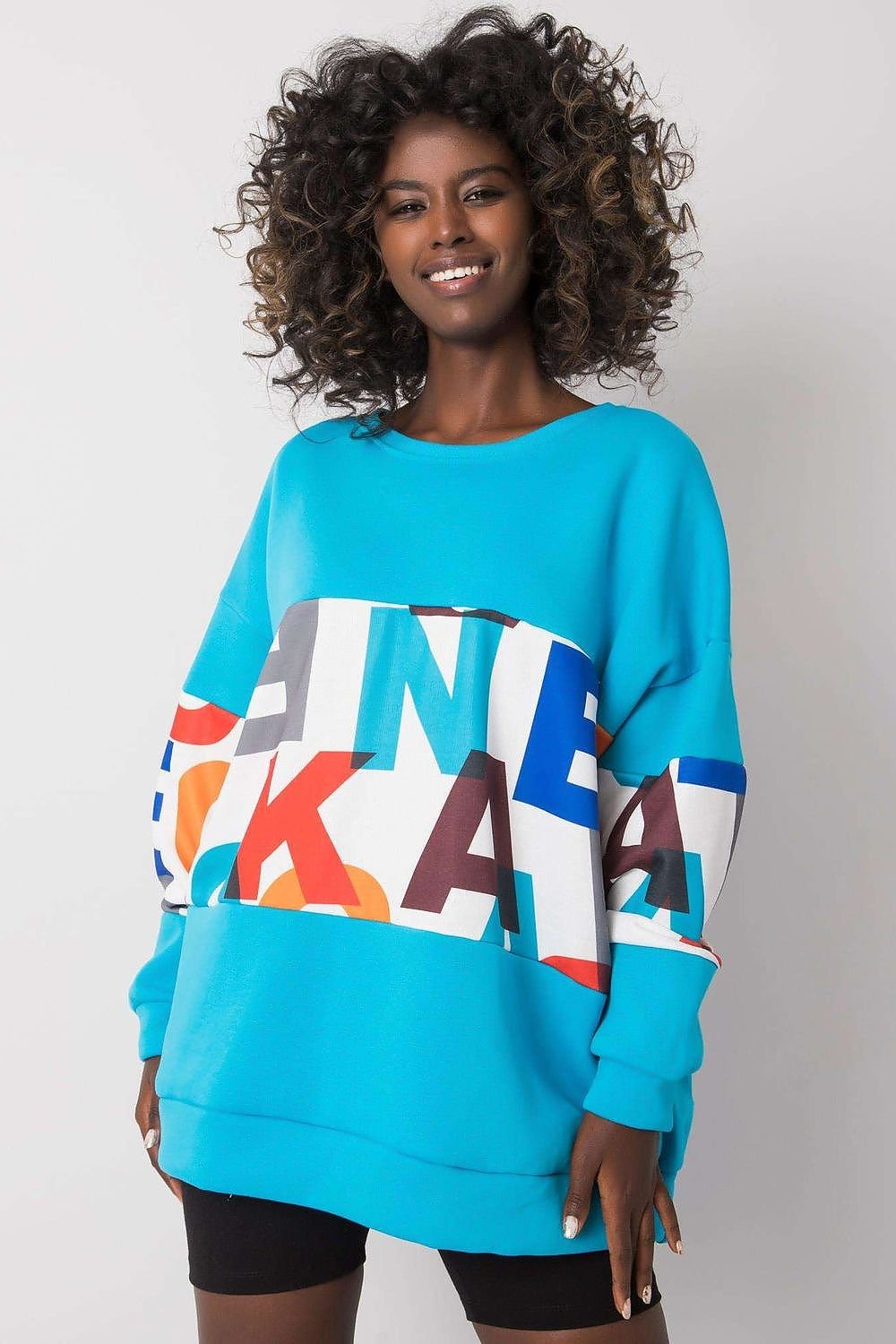 Damen Sweatshirt mit Buchstaben-Print