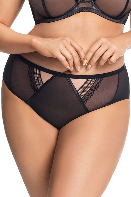 Stylish and Elegant Mesh Panties with Double Tulle