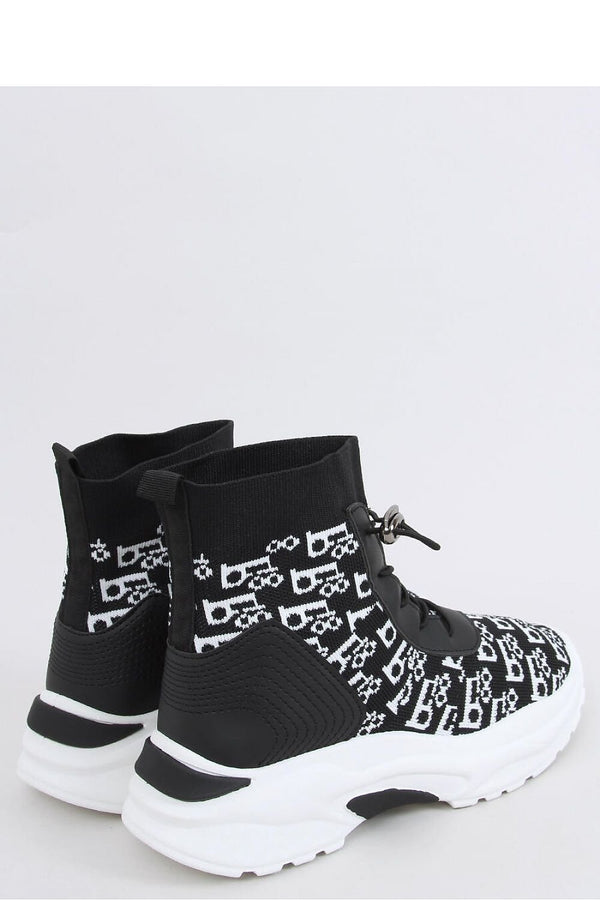 Chaussures de sport pour femmes Bottines avec tige en chaussette et motif élégant