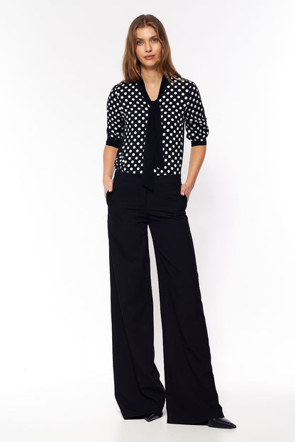 Retro Polka Dot Bluse für Damen