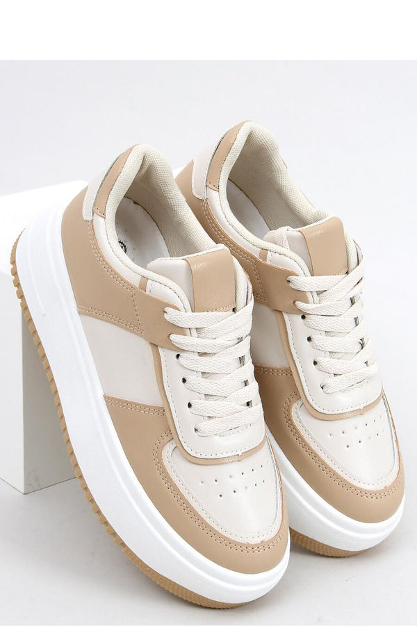 Women's High-Sole Lace-Up Sports Shoes – Trendy Color Combo & Eco Leather