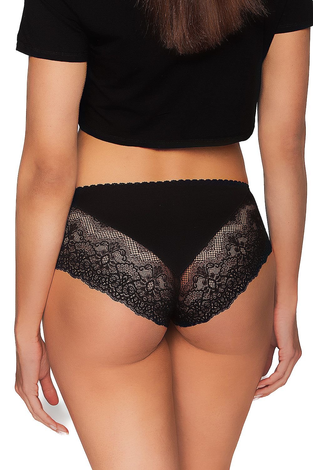 Classic Cotton Briefs with Lace Detail & Comfortable Elastic Waistband