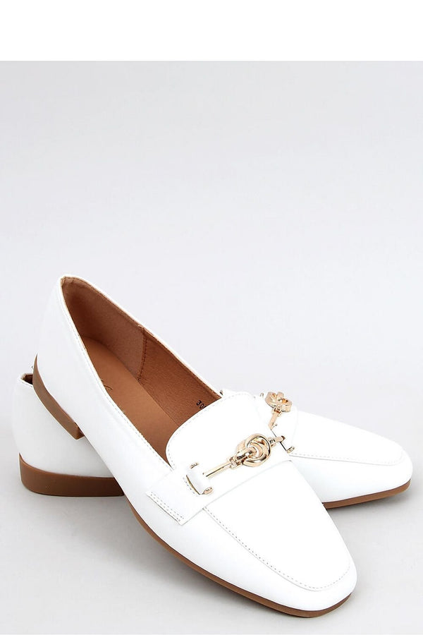 Women's White Moccasins in Eco-Friendly Leather