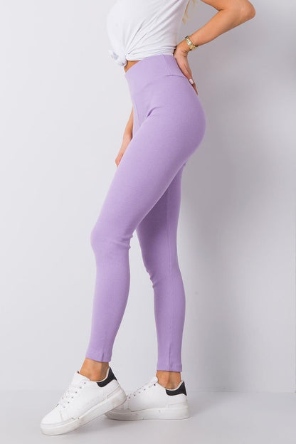 Legging côtelé taille haute