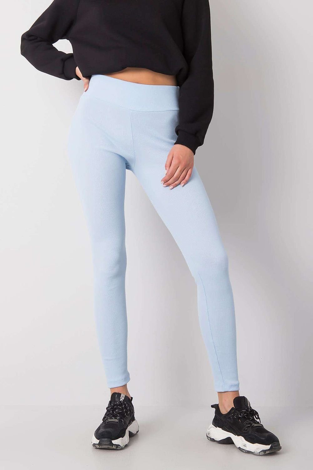 Legging côtelé taille haute