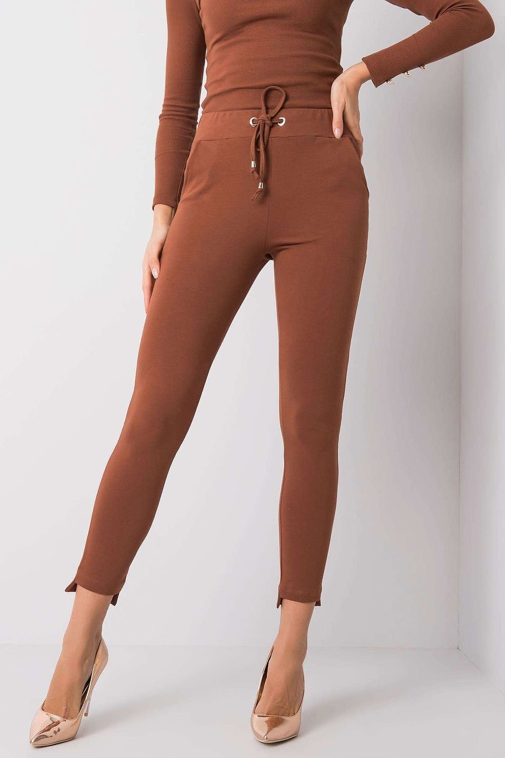 Tapered Tracksuit Trousers with Waist Tie