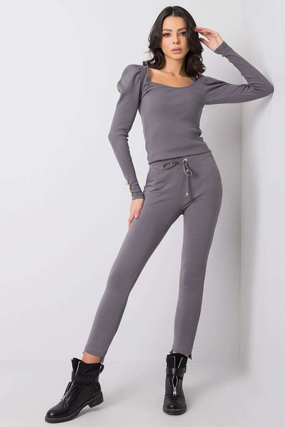 Tapered Tracksuit Trousers with Waist Tie