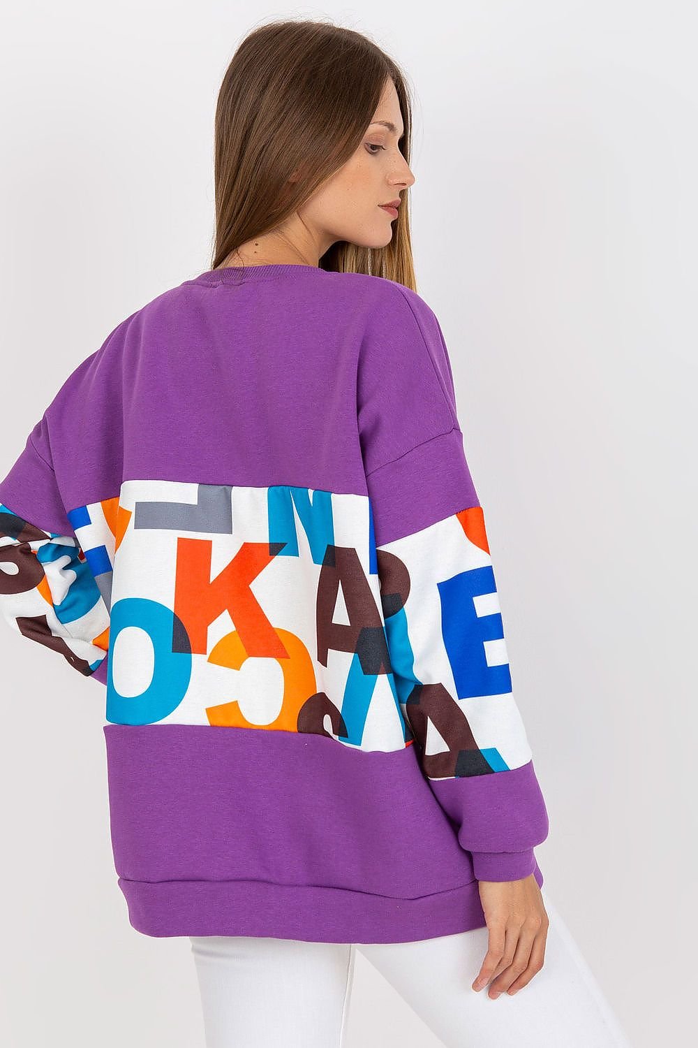 Damen Sweatshirt mit Buchstaben-Print