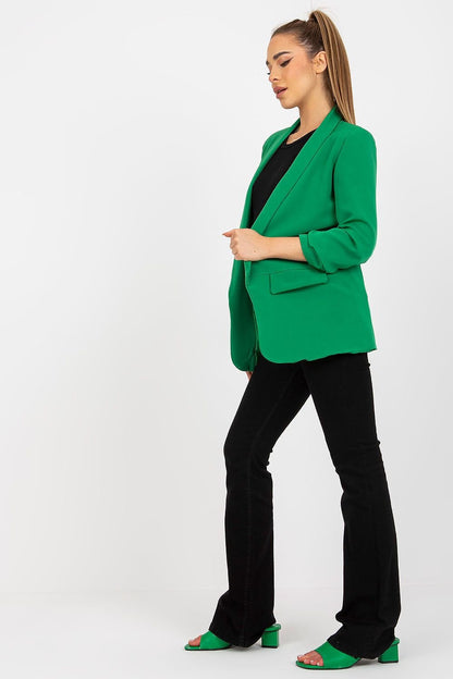 Elegant Open-Front Jacket with Lining