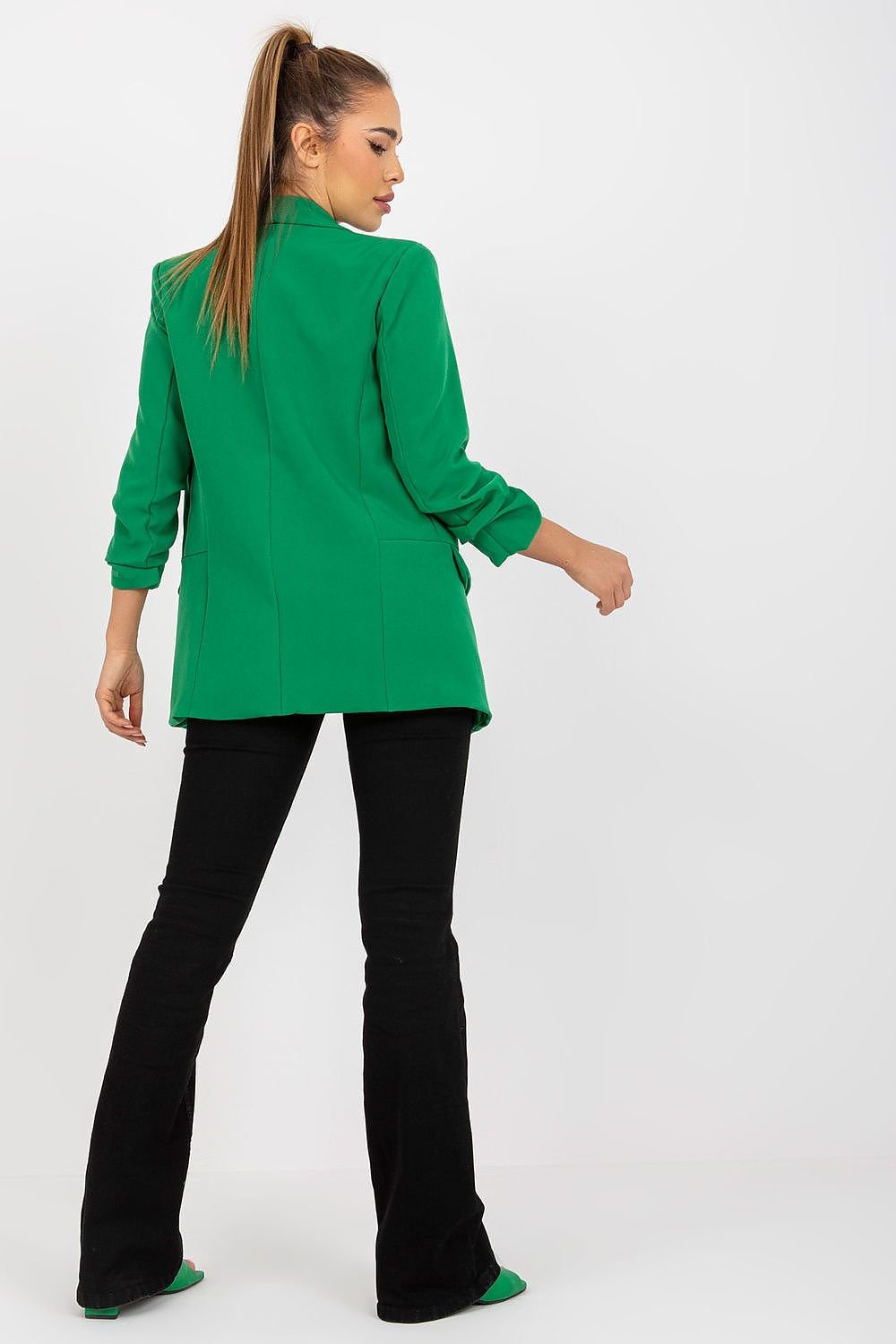 Elegant Open-Front Jacket with Lining