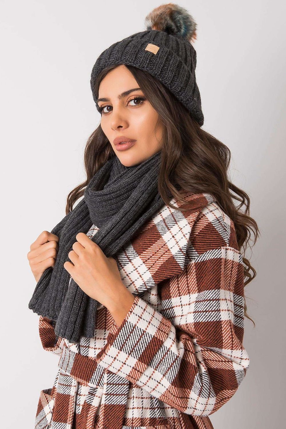 Ensemble bonnet et écharpe d'hiver pour temps froid