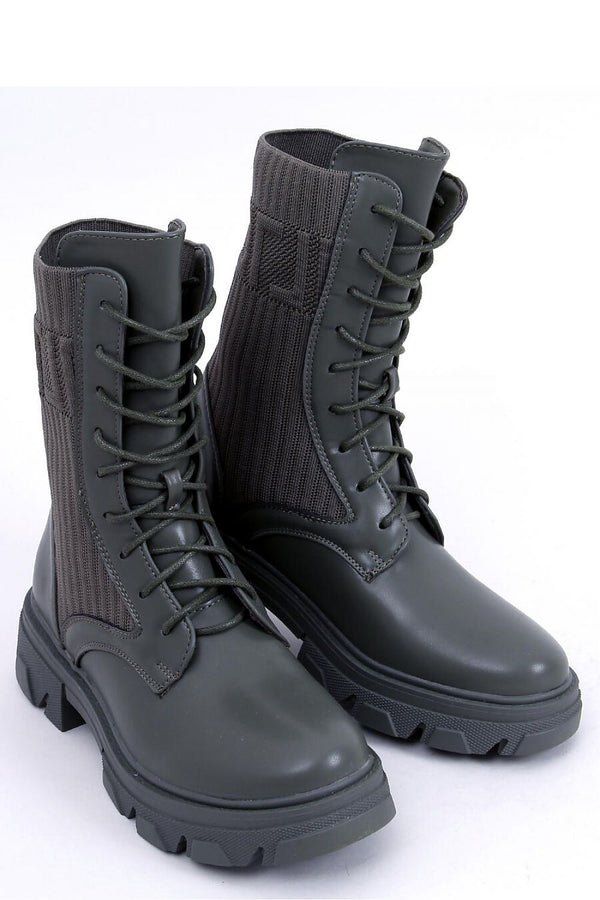 Women's Boots with High Sole and Elastic Sock Upper