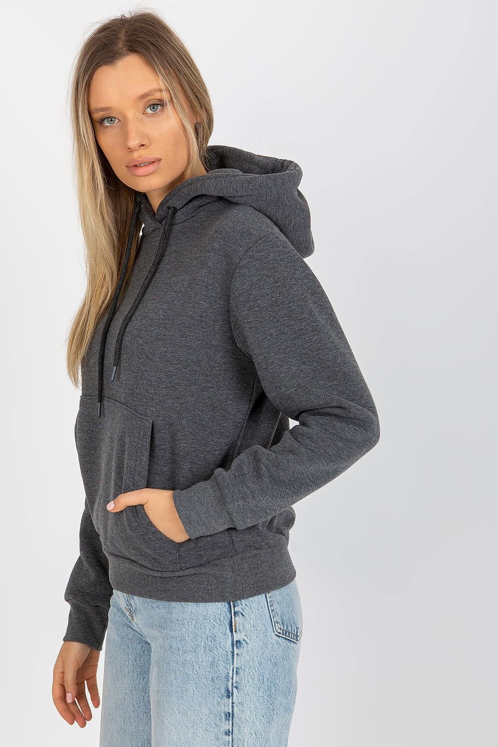 Women's Hoodie with Long Sleeves and Kangaroo Pocket