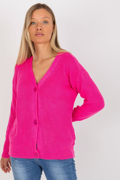 Women's sweater featuring a button closure and long sleeves, perfect for a stylish and cozy look.