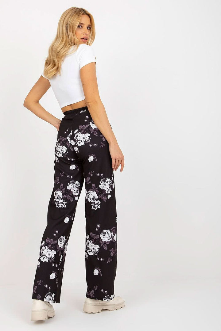 Wide-Leg High-Waisted Pants with Pockets - Ludowika 