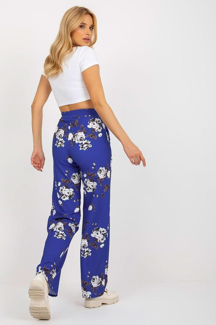 Wide-Leg High-Waisted Pants with Pockets - Ludowika 