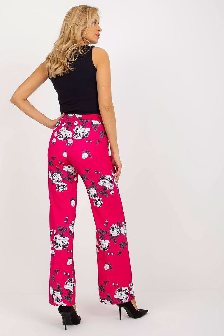 Wide-Leg High-Waisted Pants with Pockets - Ludowika 