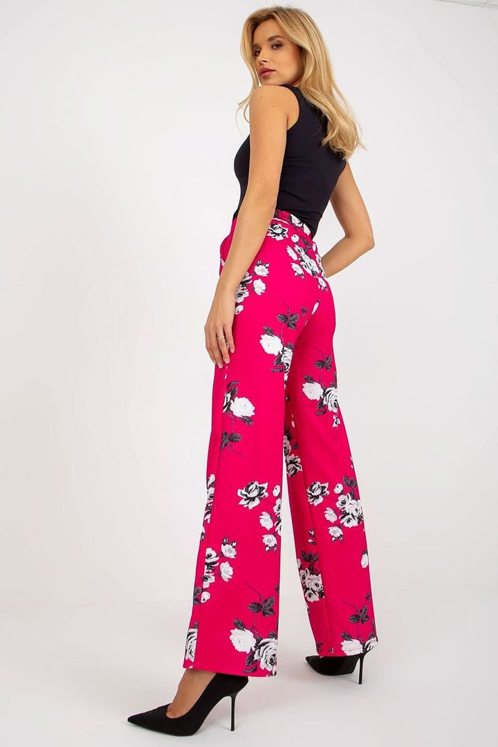Wide-Leg High-Waisted Pants with Pockets - Ludowika 