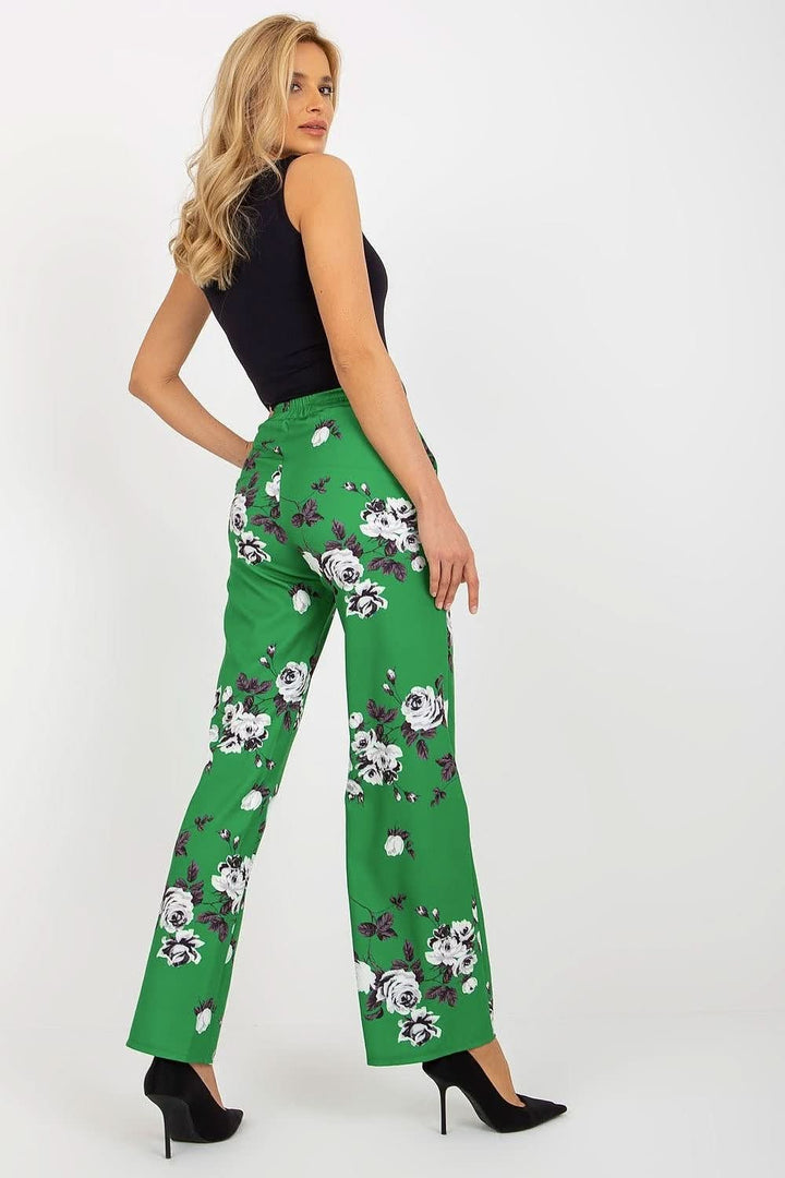 Wide-Leg High-Waisted Pants with Pockets - Ludowika 