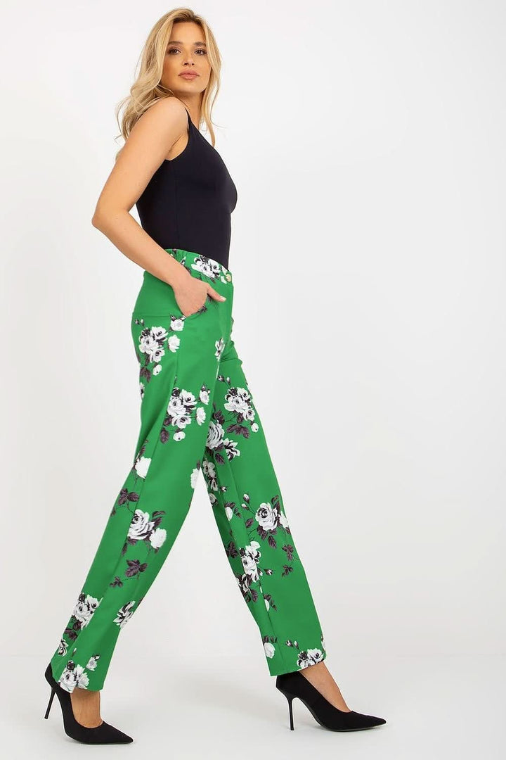 Wide-Leg High-Waisted Pants with Pockets - Ludowika 