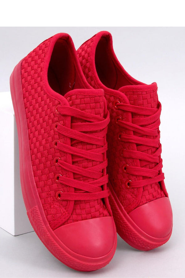 Women's One-Color Sneakers in Energizing Red