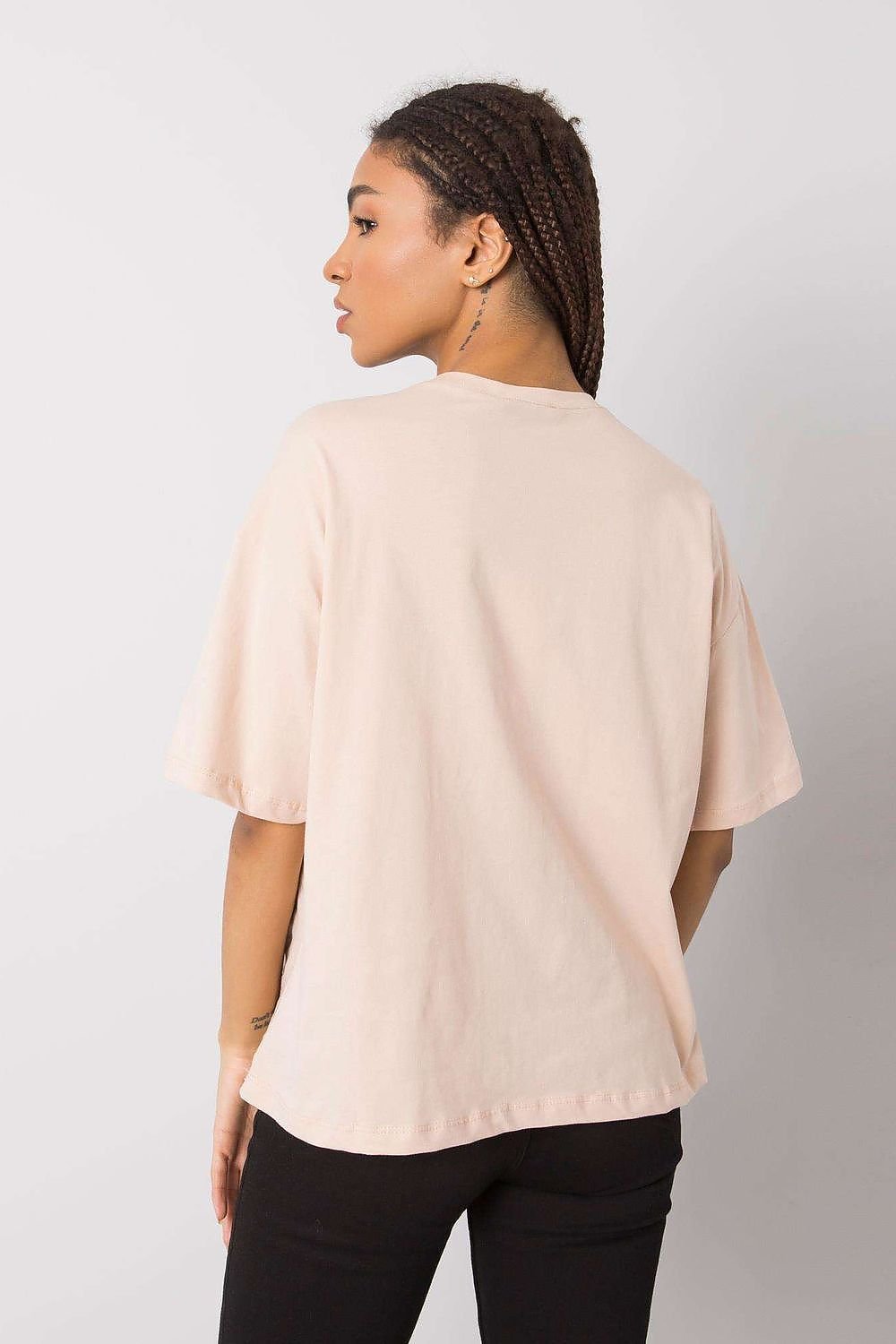 Loose-Fit T-Shirt mit dekorativer Kette für Damen