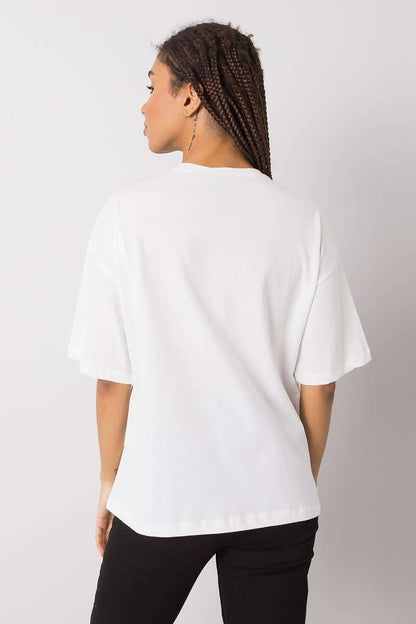 Loose-Fit T-Shirt mit dekorativer Kette für Damen