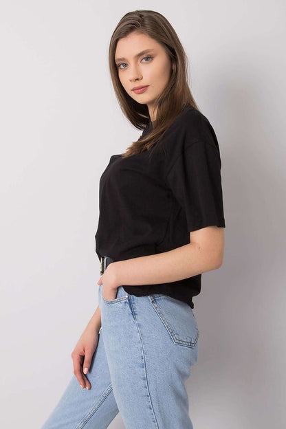 Loose-Fit T-Shirt mit dekorativer Kette für Damen