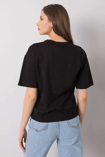 Loose-Fit T-Shirt mit dekorativer Kette für Damen