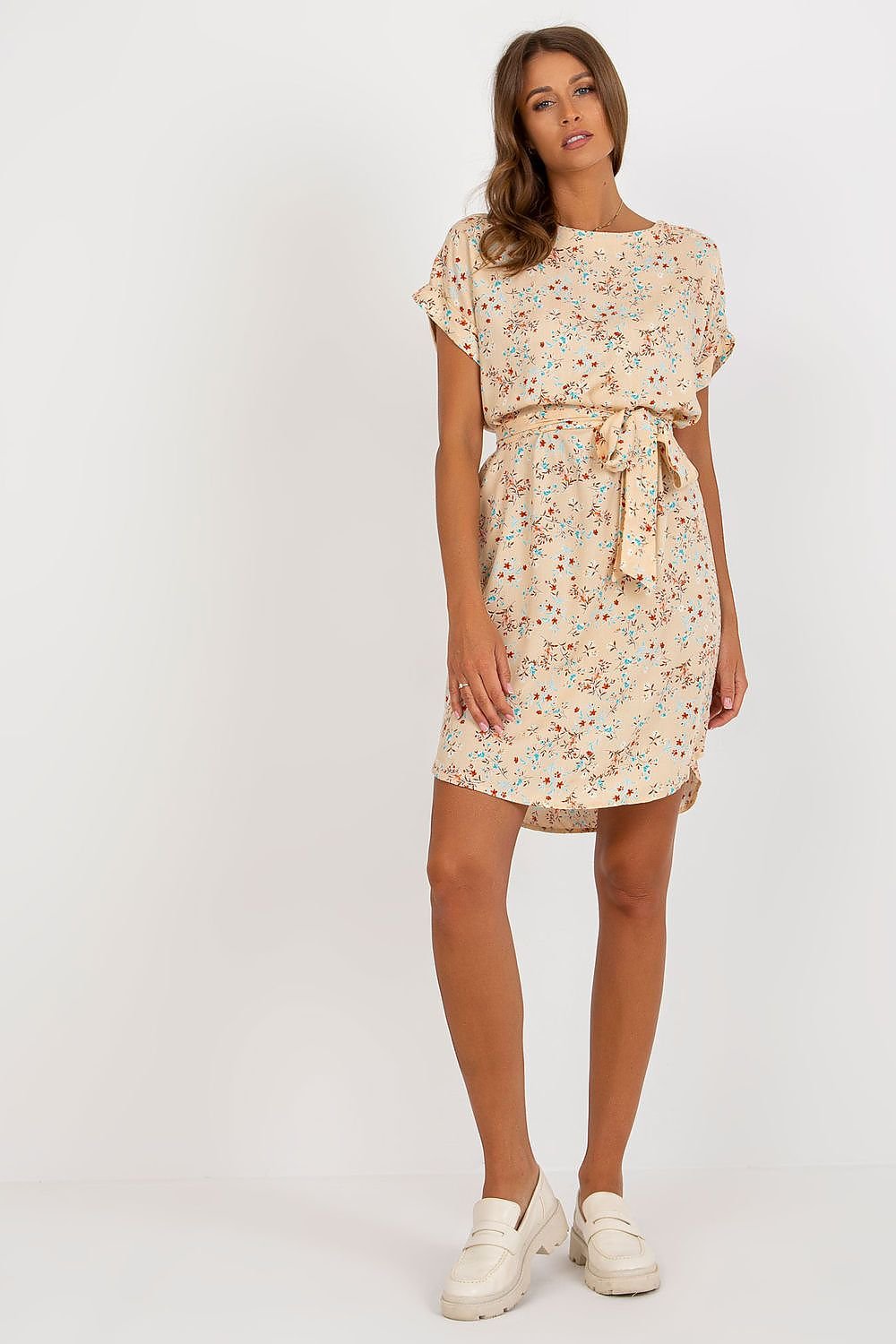 Floral Summer Dress with Belt