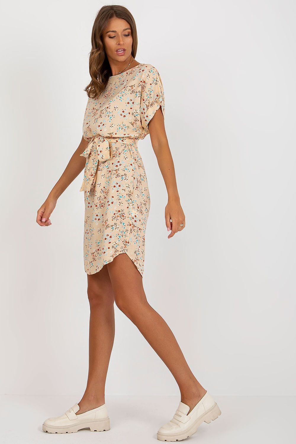 Floral Summer Dress with Belt