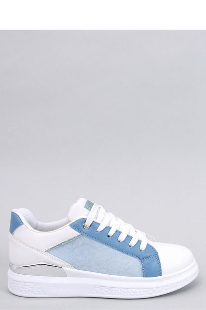 Two-Tone Women's Sports Sneakers with Shimmering Accessories

