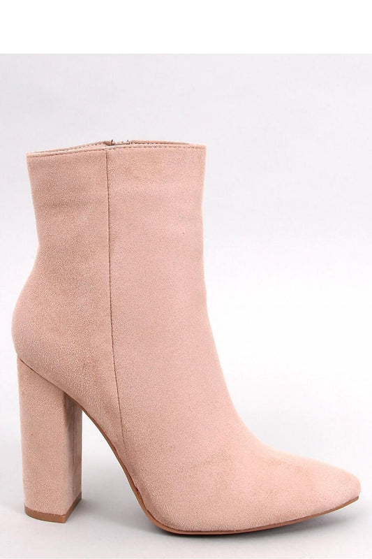 Elegant Women's Suede Boots with Heel and Side Zipper