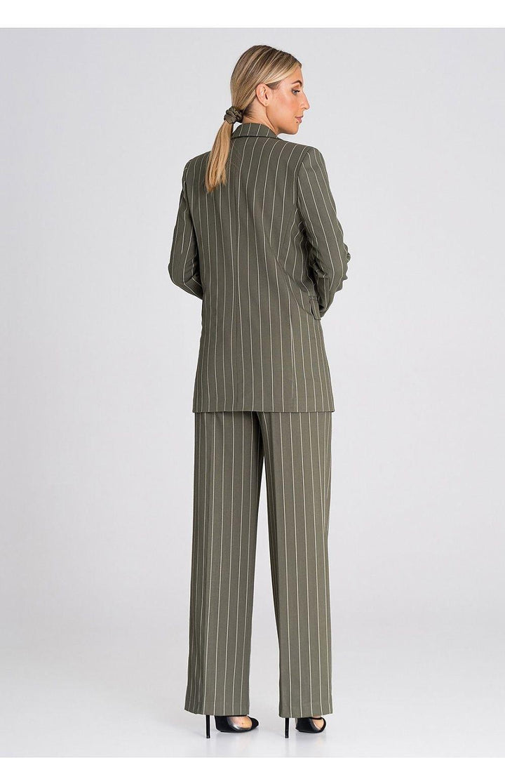 Elegant Long Sleeve Double-Breasted Blazer - Ludowika 