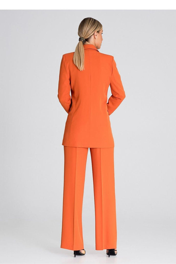 Elegant Long Sleeve Double-Breasted Blazer - Ludowika 