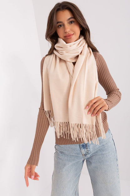 Warm Long Scarf with Decorative Tassels for Winter