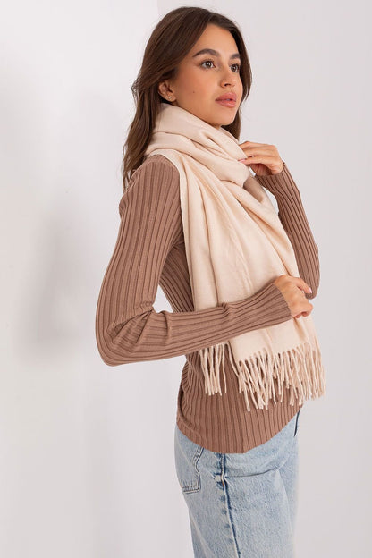 Warm Long Scarf with Decorative Tassels for Winter