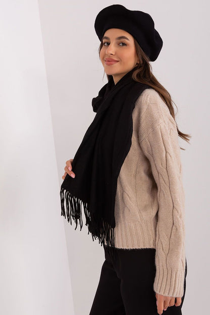 Warm Long Scarf with Decorative Tassels for Winter