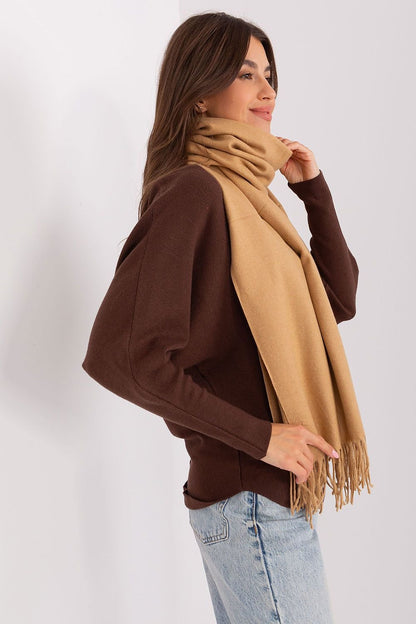 Warm Long Scarf with Decorative Tassels for Winter