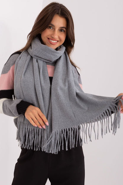 Warm Long Scarf with Decorative Tassels for Winter