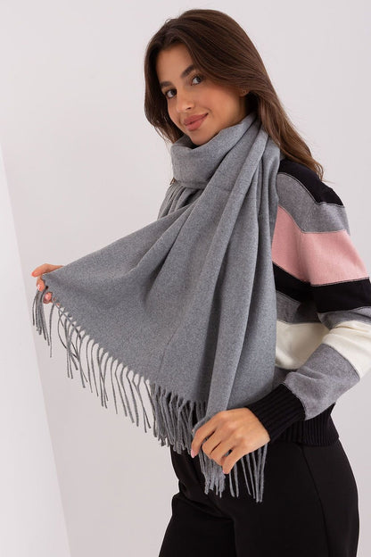 Warm Long Scarf with Decorative Tassels for Winter